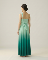 【オリーブ】TW003 グラデーション ツイスト＆ラップドレス【即日発送】