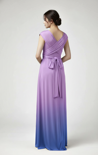 [Dream] TW003 Gradient Twist &amp; Wrap Dress [Same-day shipping] 