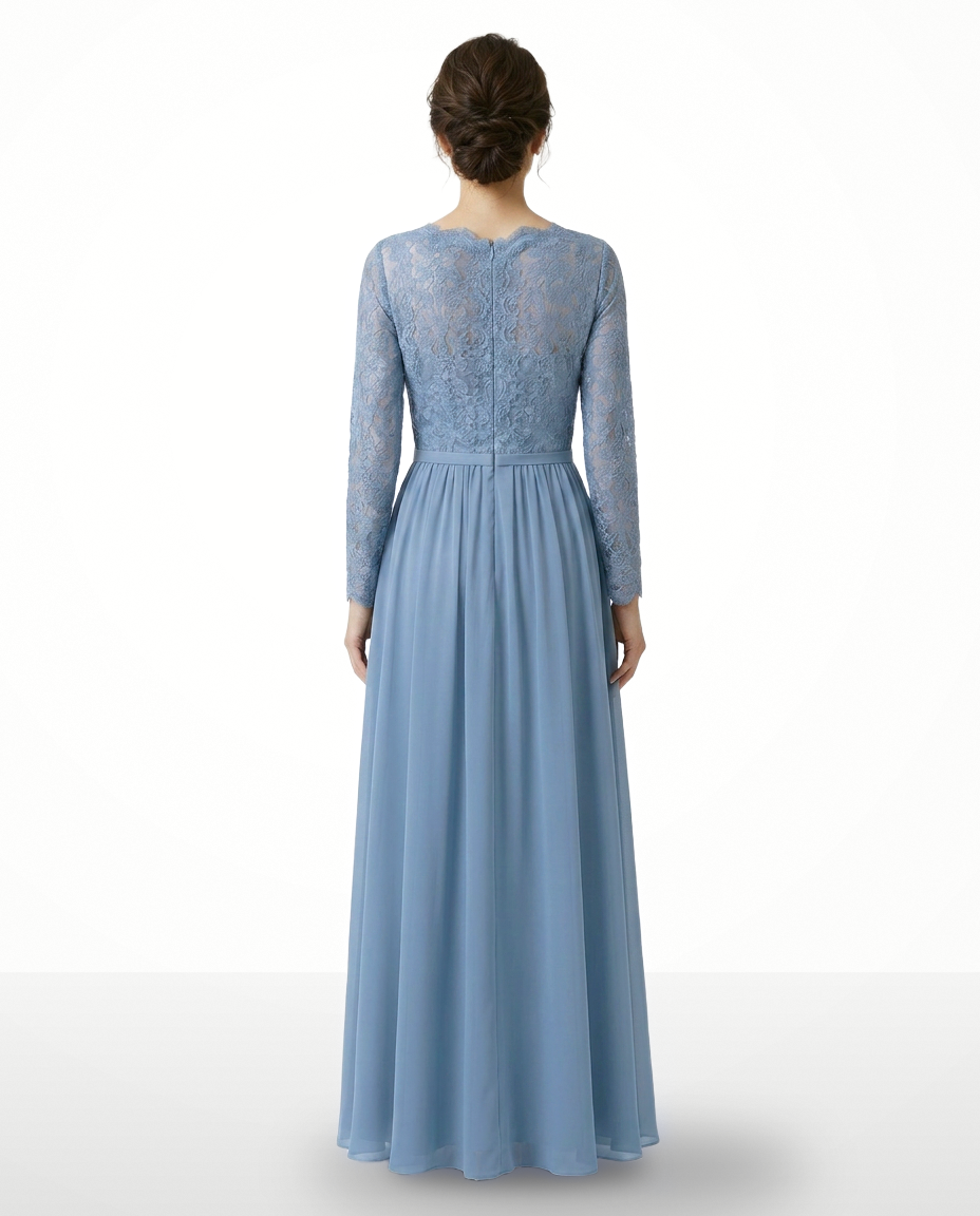 L730 Bridesmaid lace long dress 56 colors