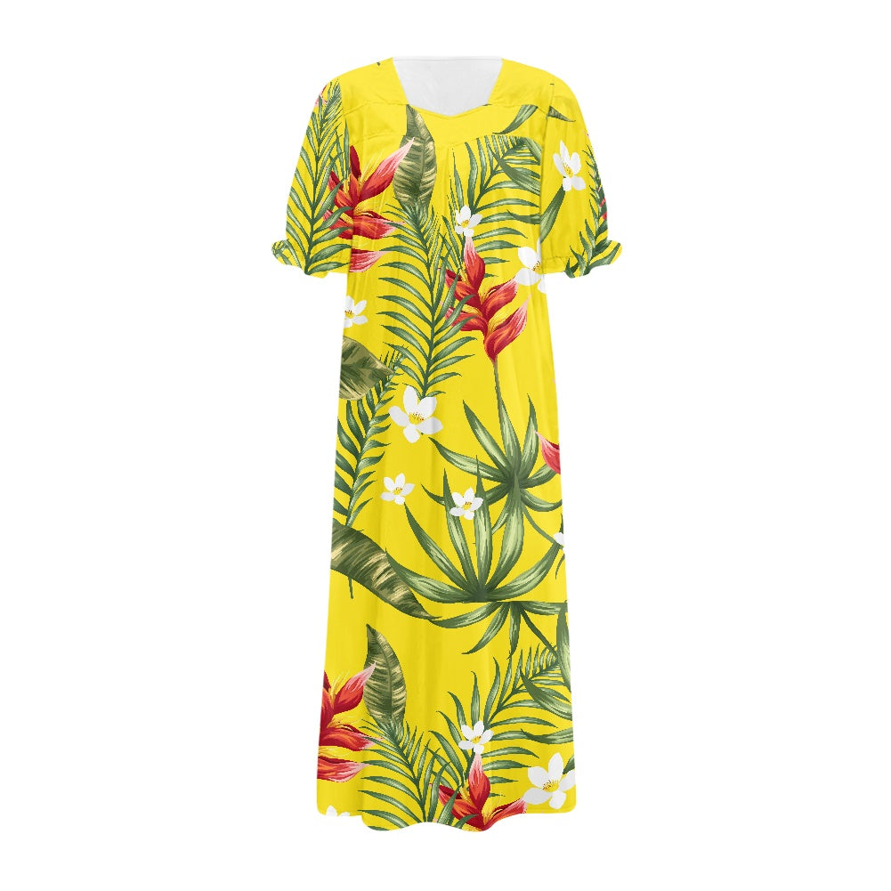 1. Puff sleeve dress M size