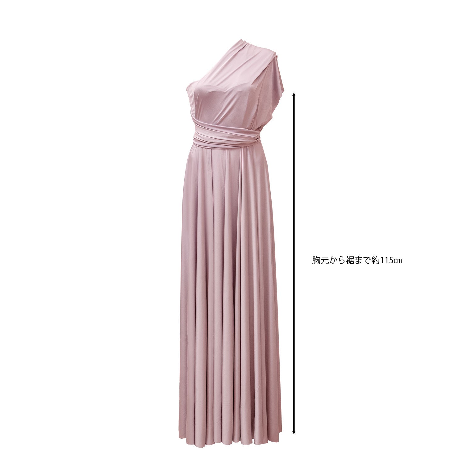 [SALE] Length 115cm Twist &amp;amp; Wrap Dress Crystal Rose [Same day shipping]