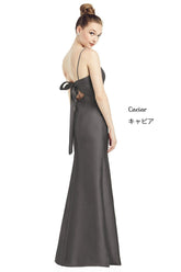【STYLE: D780】サテンツイル ロングドレス - サテンツイル 詳細1