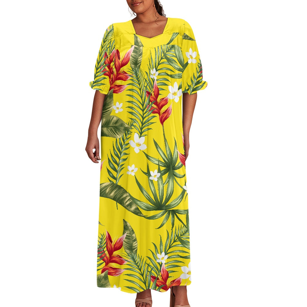 1. Puff sleeve dress M size