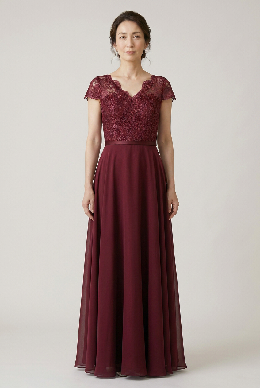 L723 Bridesmaid lace long dress 56 colors