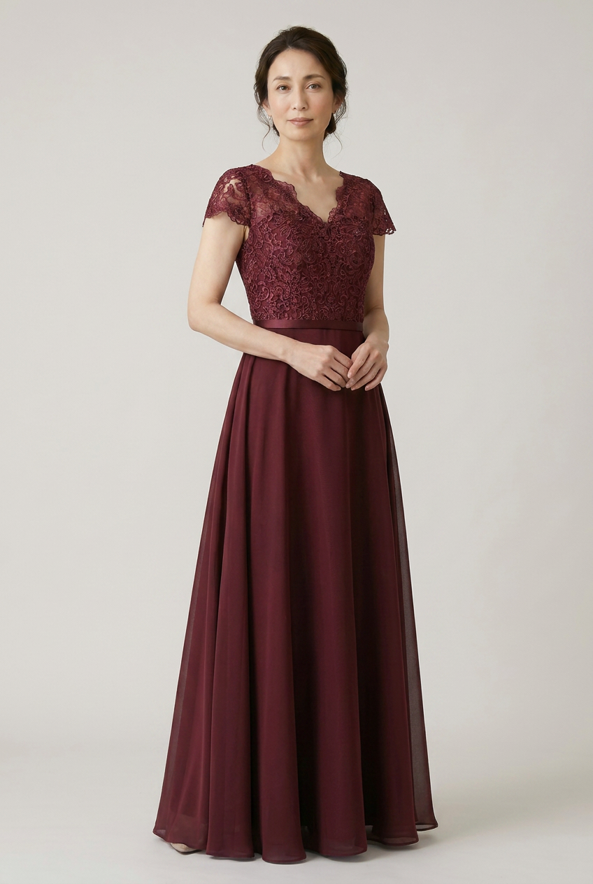 L723 Bridesmaid lace long dress 56 colors