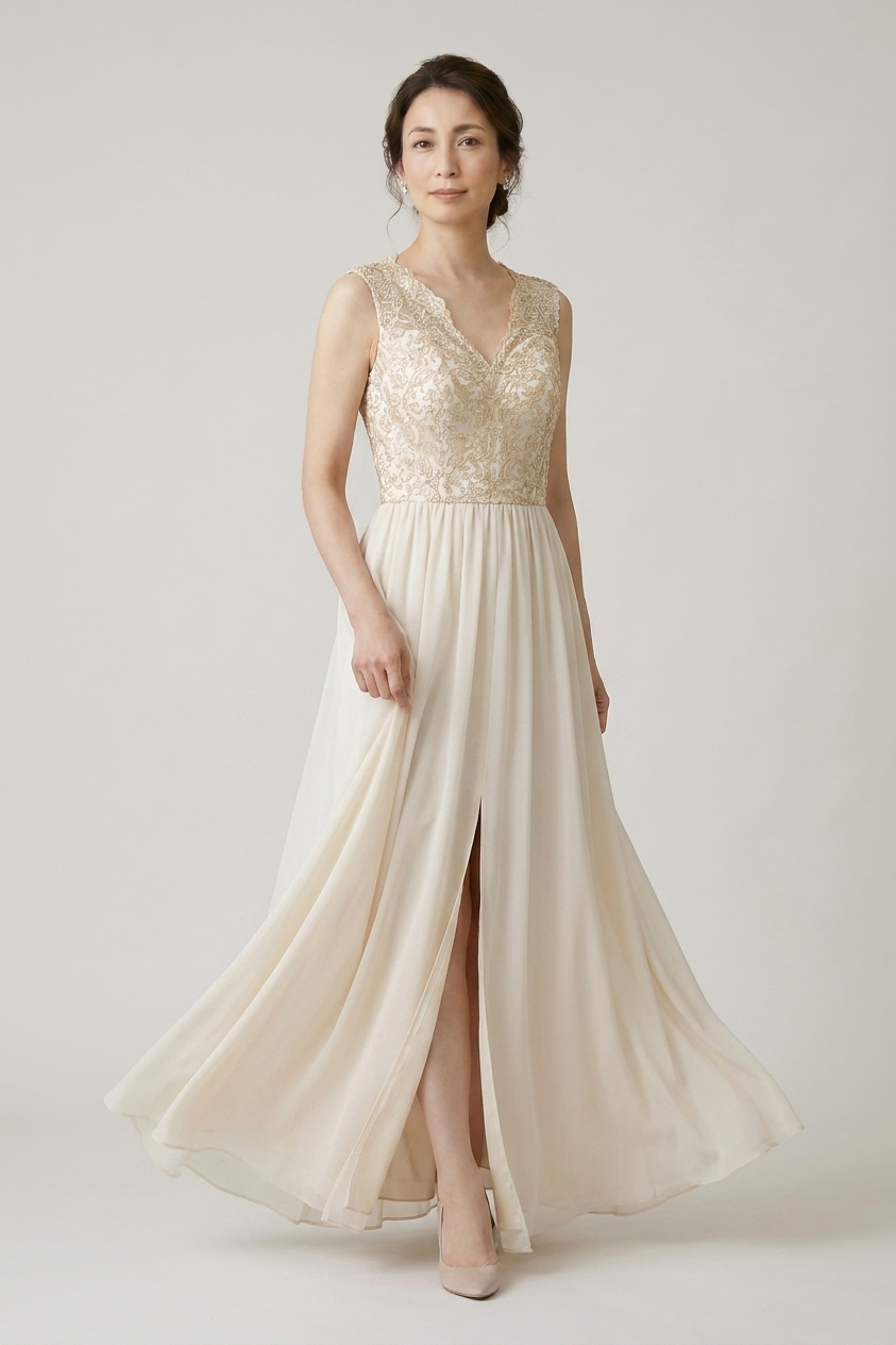 L730 Bridesmaid lace long dress 56 colors