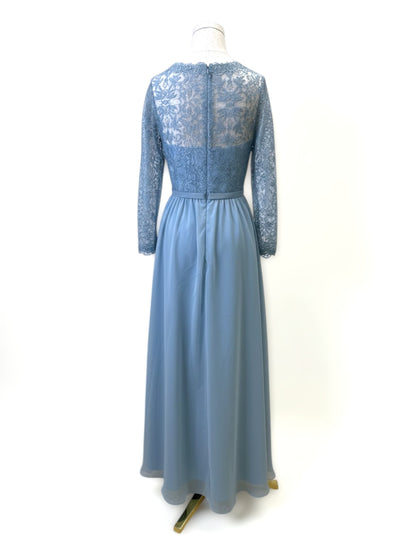 L731 ブライズメイド レース ロングドレス 56色
