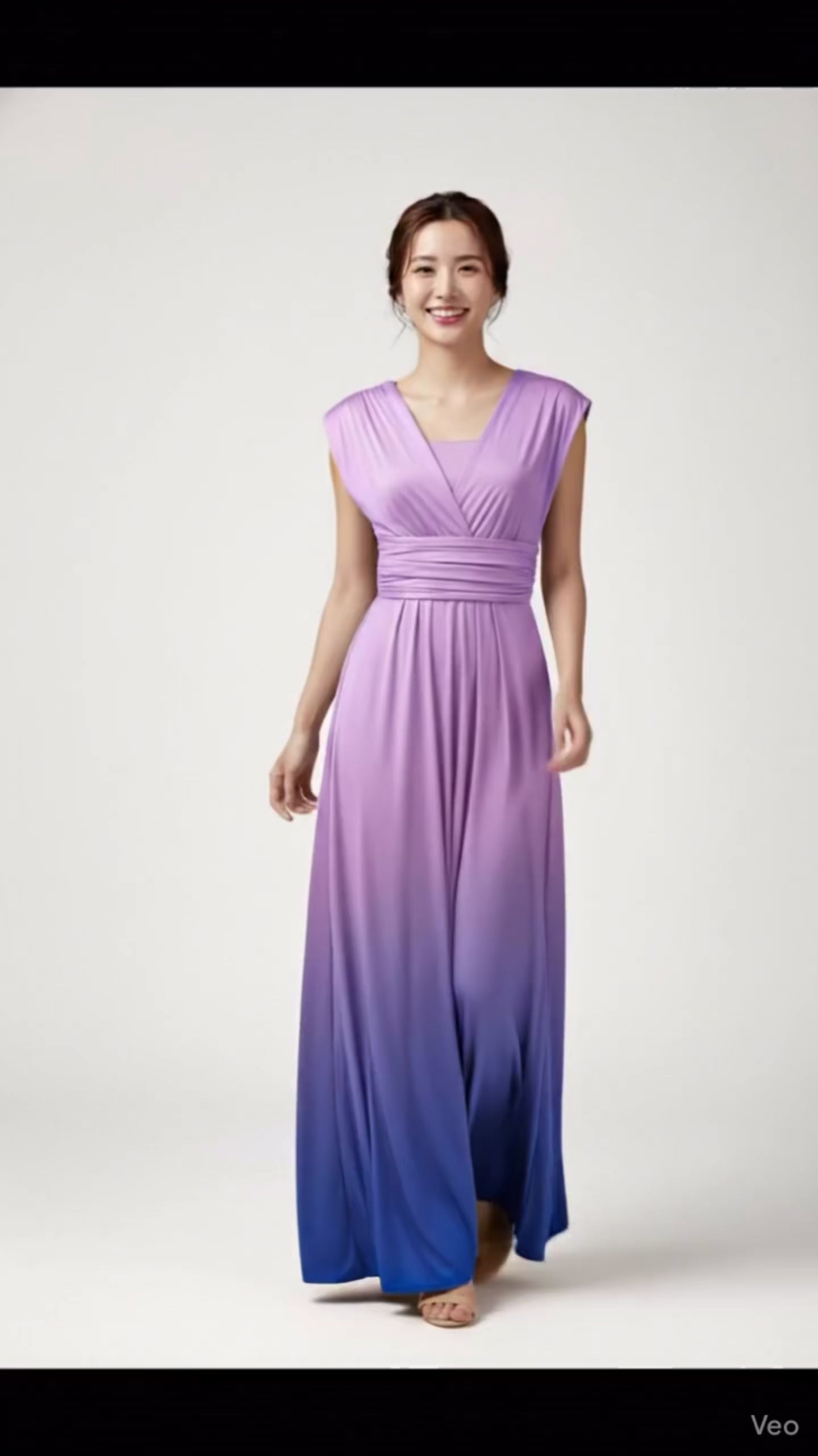 【ドリーム】TW003 グラデーション ツイスト＆ラップドレス【即日発送】