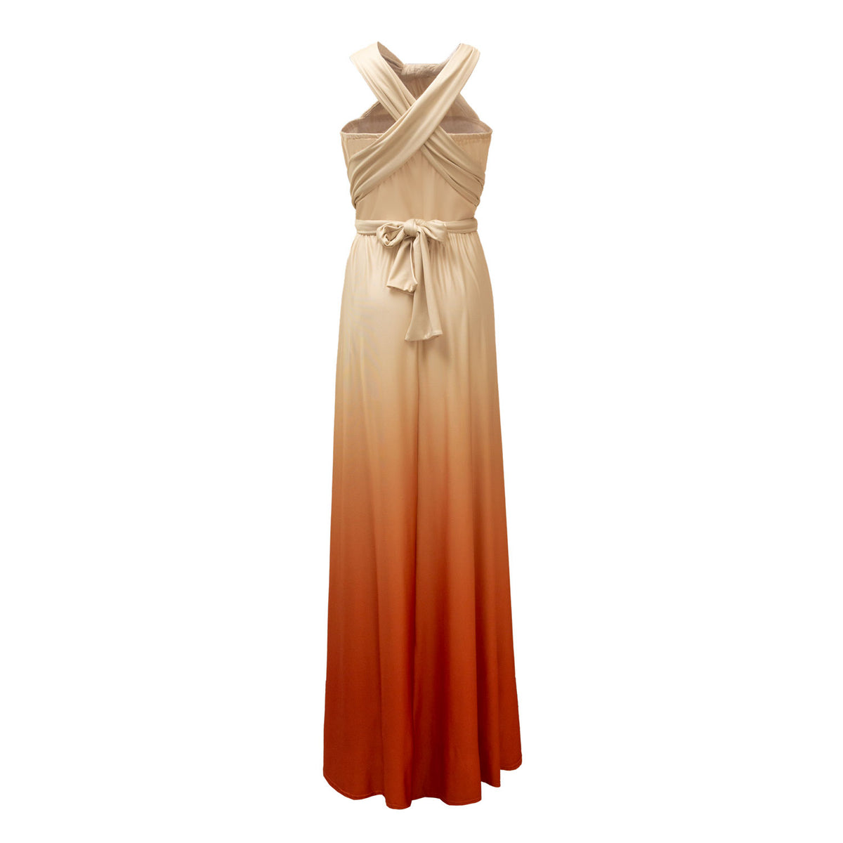 [Bronze] TW003 Gradient Twist &amp; Wrap Dress [Same-day shipping] 