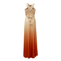 [Bronze] TW003 Gradient Twist &amp; Wrap Dress [Same-day shipping] 
