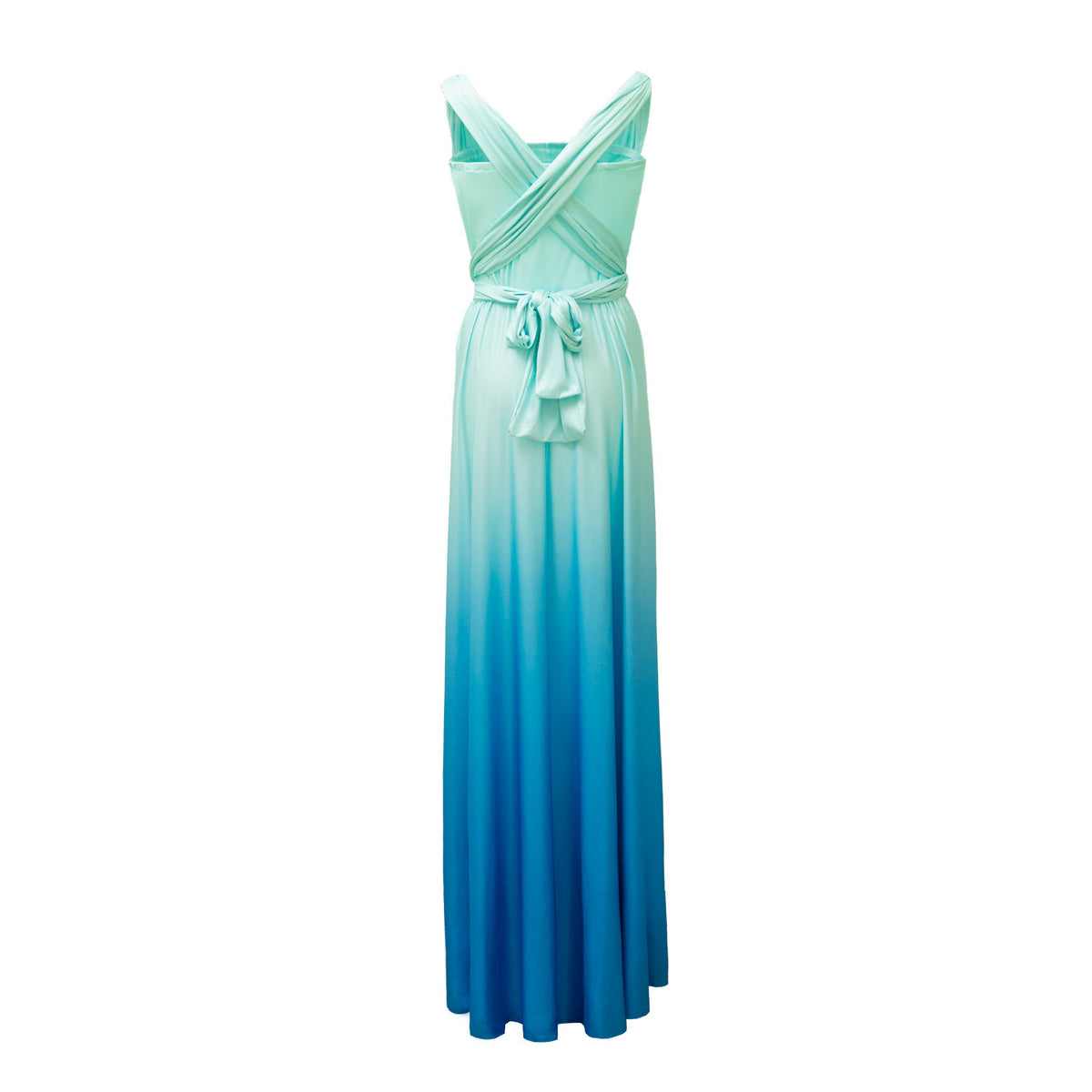 [Ocean] TW003 Gradient Twist &amp; Wrap Dress [Same-day shipping] 
