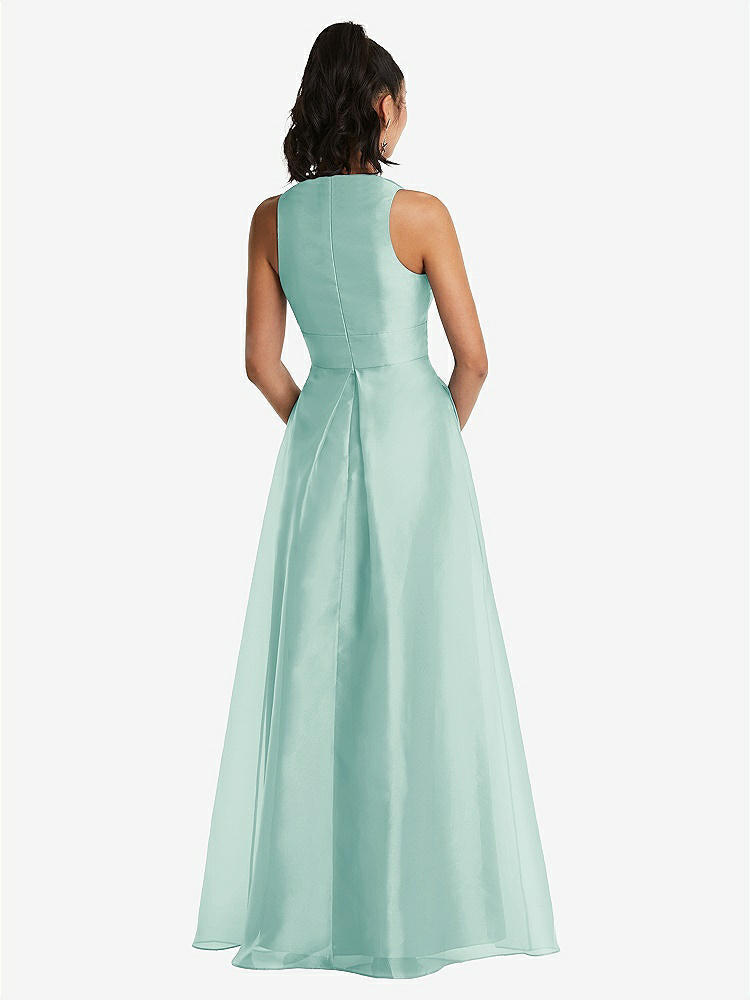 【NEW】【STYLE: TH068】急落 ネックライン プリーツ スカート マキシ ドレス ポケット付き【COLOR: Coastal】【SIZE: 00-30W】