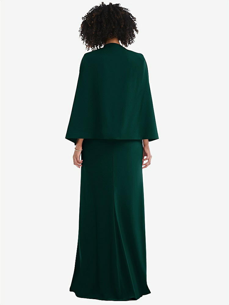【STYLE: J525】Open-Front Split Sleeve Cape Jacket【COLOR: Evergreen】