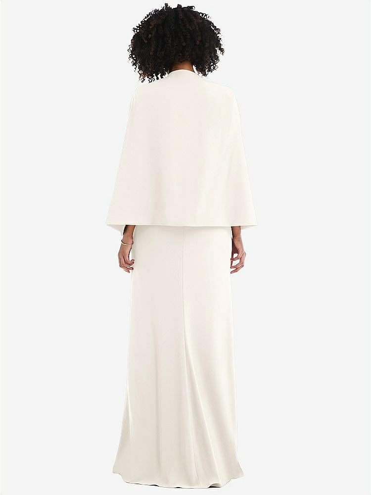 【STYLE: J525】Open-Front Split Sleeve Cape Jacket【COLOR: Ivory】