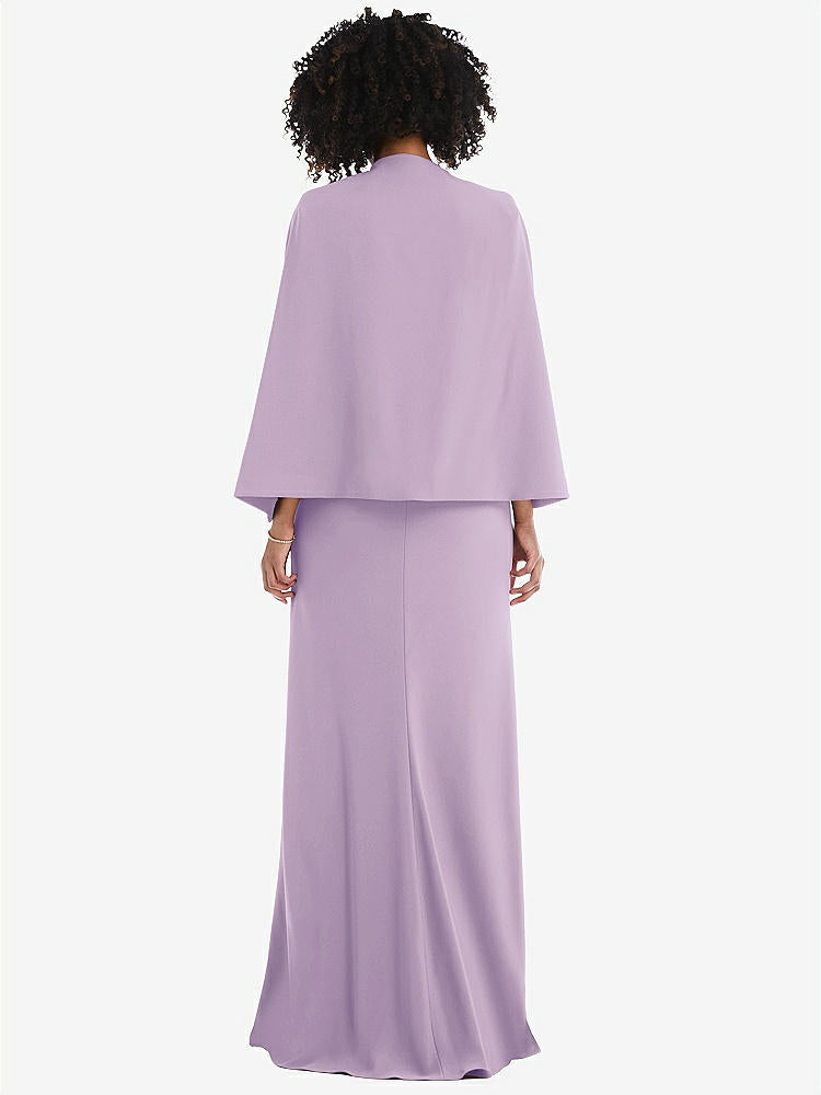 【NEW】【STYLE: J525】オープンフロント スプリット スリーブ ケープ ジャケット【COLOR: Pale Purple】【SIZE: 00-30W】