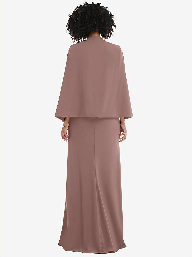 【STYLE: J525】Open-Front Split Sleeve Cape Jacket【COLOR: Sienna】