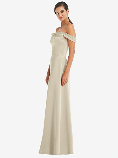 【NEW】【STYLE: 3079】ドレープ pretat 肩から maxi ドレス【COLOR: Champagne】【SIZE: 00-30W】