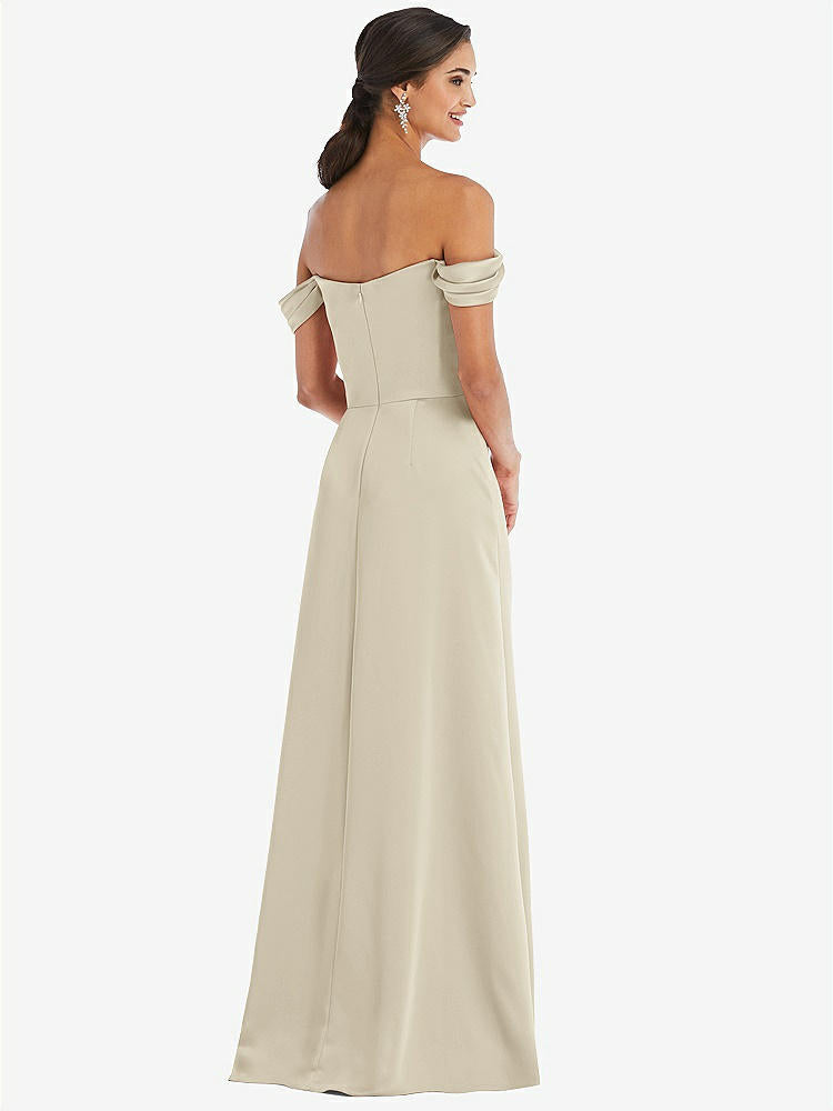 【NEW】【STYLE: 3079】ドレープ pretat 肩から maxi ドレス【COLOR: Champagne】【SIZE: 00-30W】