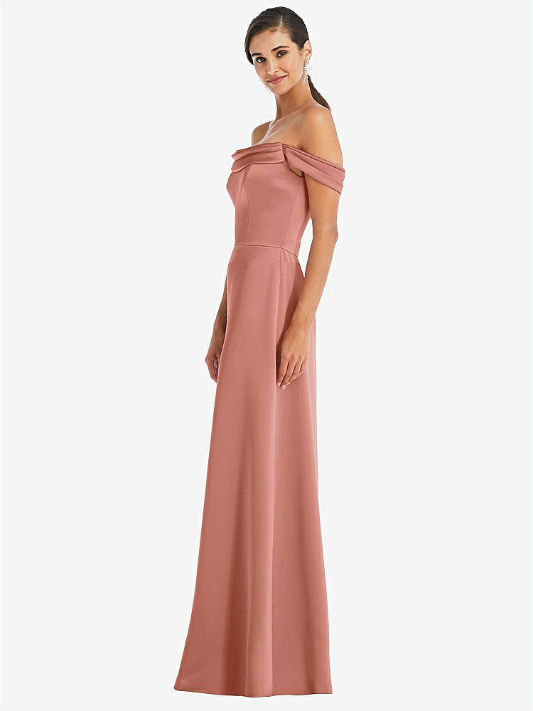 【NEW】【STYLE: 3079】ドレープ pretat 肩から maxi ドレス【COLOR: Desert Rose】【SIZE: 00-30W】