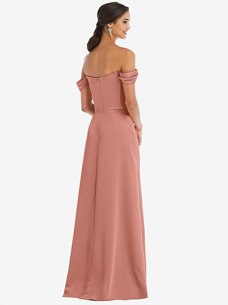 【NEW】【STYLE: 3079】ドレープ pretat 肩から maxi ドレス【COLOR: Desert Rose】【SIZE: 00-30W】