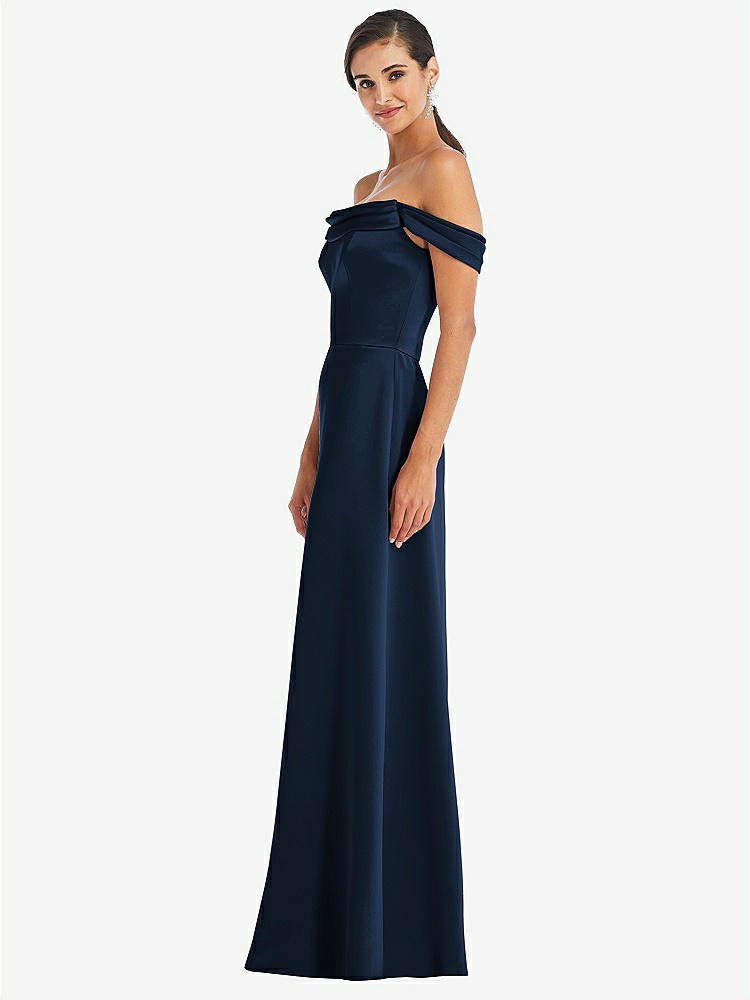 【NEW】【STYLE: 3079】ドレープ pretat 肩から maxi ドレス【COLOR: Midnight Navy】【SIZE: 00-30W】