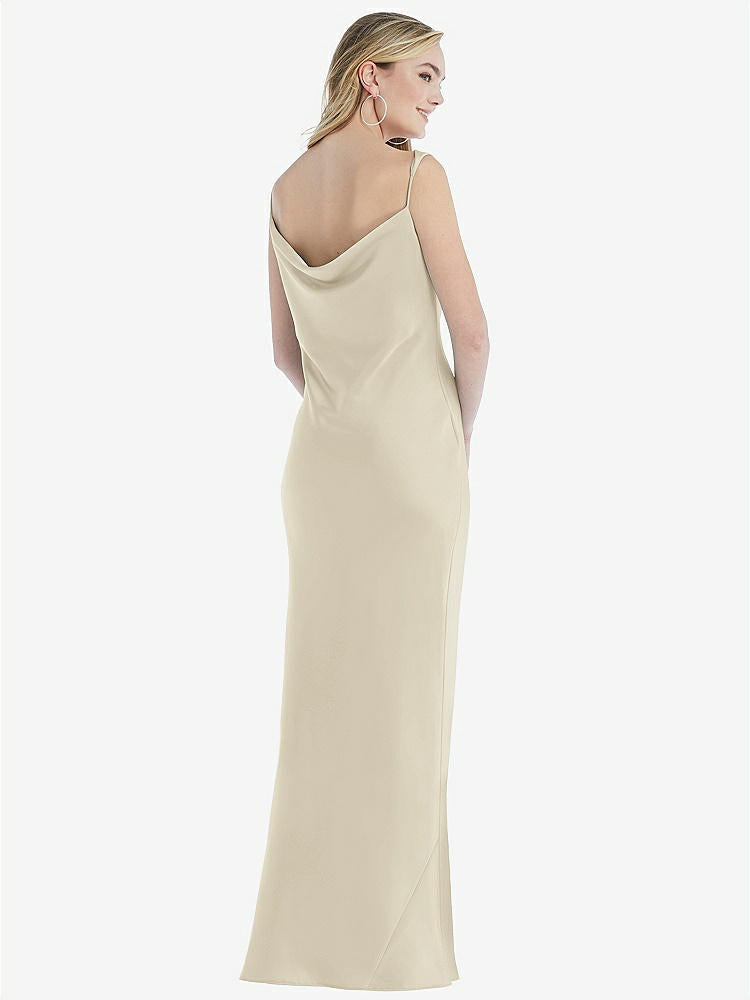 【STYLE: 8211】アシンメトリー カウル マキシ スリップ ドレス【COLOR: Champagne】【SIZE: 00-30W】