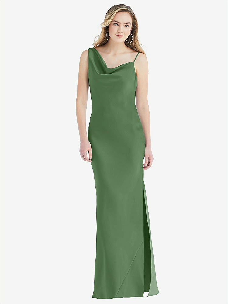 【NEW】【STYLE: 8211】非対称 ワン層 カウル マキシ スリップ ドレス【COLOR: Vineyard Green】【SIZE: 00-30W】