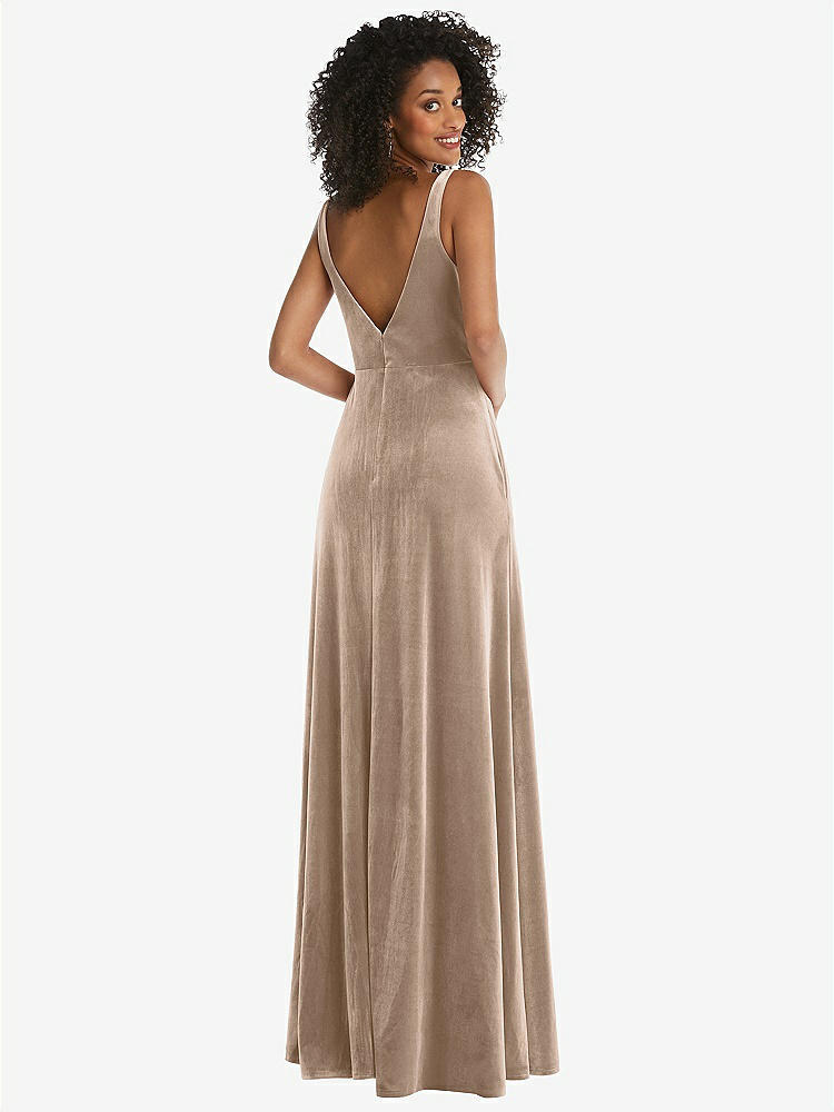 【STYLE: LB033】Twist Front Cutout Velvet Maxi Dress - Cameron【COLOR: Topaz】