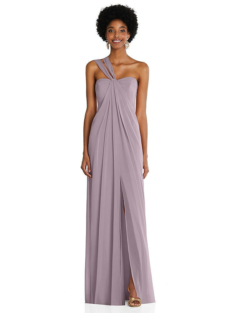 【NEW】【STYLE: 3109】ドレープ シフォン grecian 列 ガウン コンバーチブル ストラップ【COLOR: Lilac Dusk】【SIZE: 00-30W】