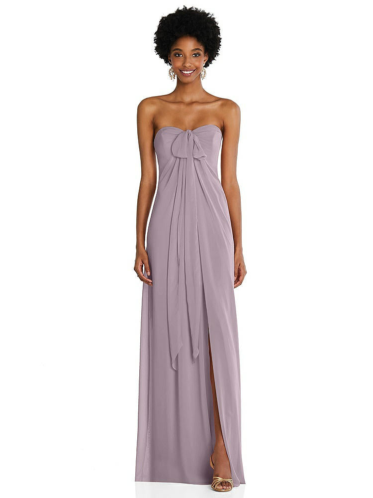 【NEW】【STYLE: 3109】ドレープ シフォン grecian 列 ガウン コンバーチブル ストラップ【COLOR: Lilac Dusk】【SIZE: 00-30W】