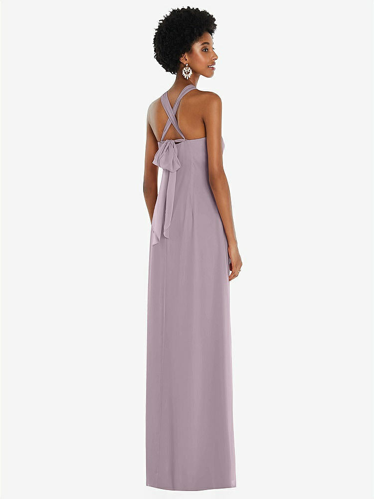 【NEW】【STYLE: 3109】ドレープ シフォン grecian 列 ガウン コンバーチブル ストラップ【COLOR: Lilac Dusk】【SIZE: 00-30W】