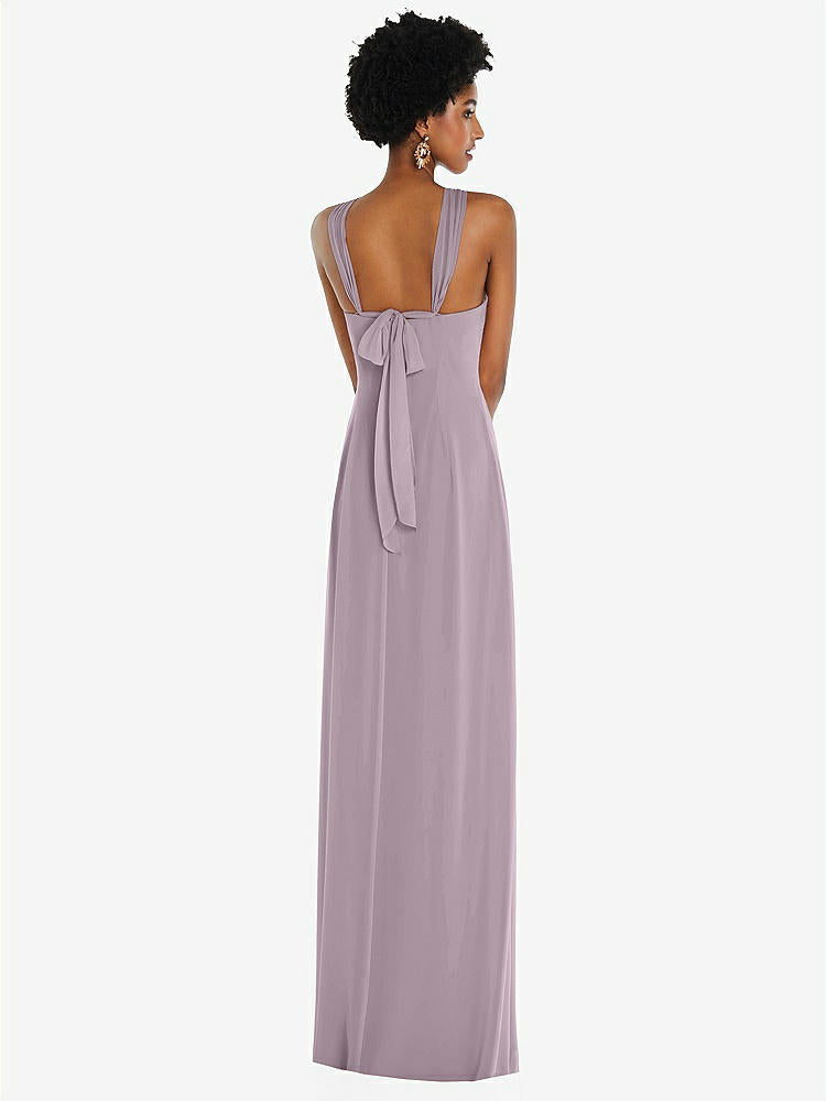 【NEW】【STYLE: 3109】ドレープ シフォン grecian 列 ガウン コンバーチブル ストラップ【COLOR: Lilac Dusk】【SIZE: 00-30W】