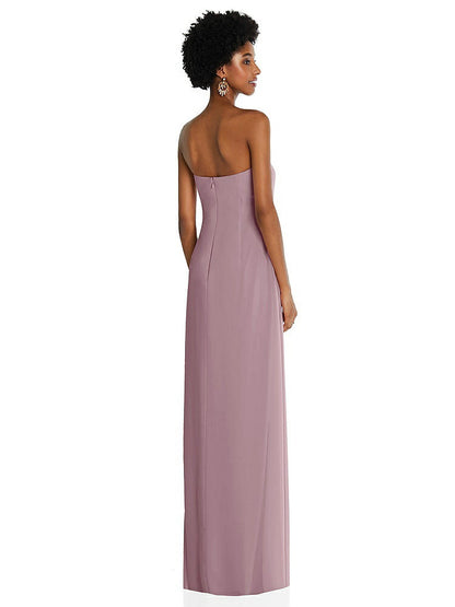 【NEW】【STYLE: 3109】ドレープ シフォン grecian 列 ガウン コンバーチブル ストラップ【COLOR: Dusty Rose】【SIZE: 00-30W】