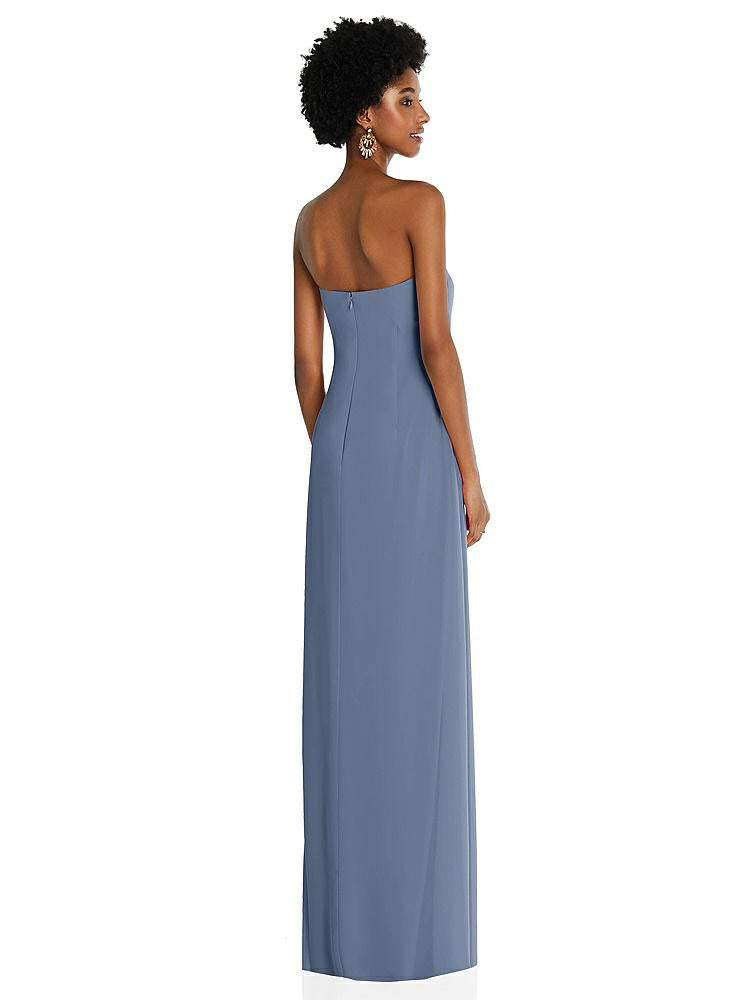 【NEW】【STYLE: 3109】ドレープ シフォン grecian 列 ガウン コンバーチブル ストラップ【COLOR: Larkspur Blue】【SIZE: 00-30W】