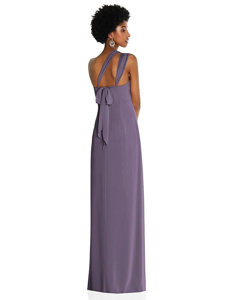 【NEW】【STYLE: 3109】ドレープ シフォン grecian 列 ガウン コンバーチブル ストラップ【COLOR: Lavender】【SIZE: 00-30W】