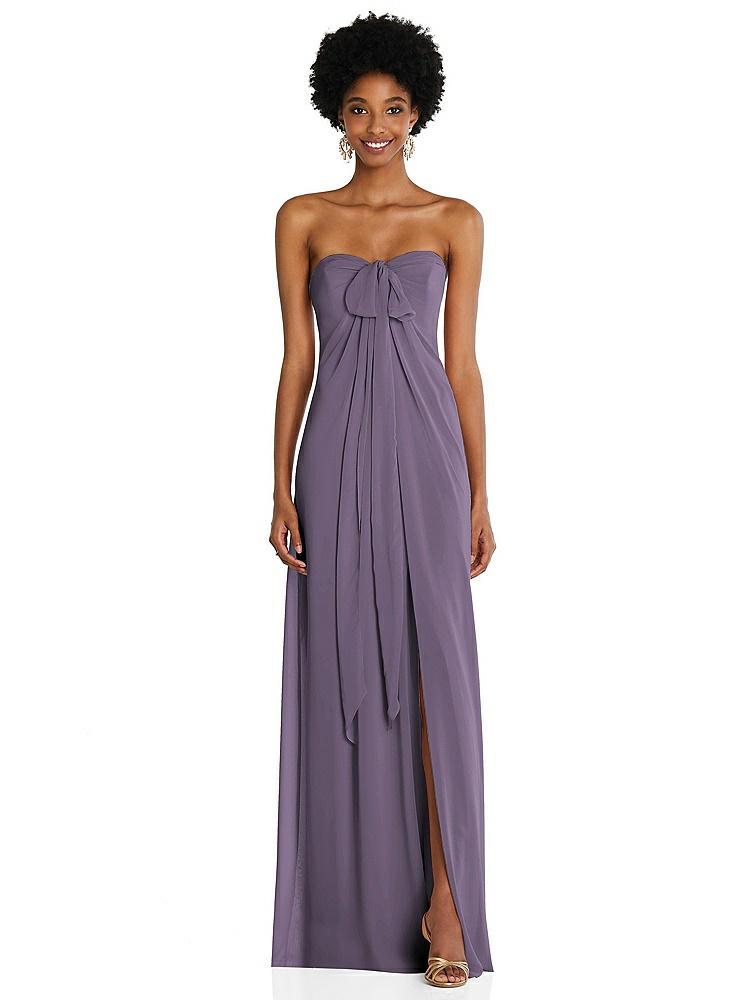 【NEW】【STYLE: 3109】ドレープ シフォン grecian 列 ガウン コンバーチブル ストラップ【COLOR: Lavender】【SIZE: 00-30W】