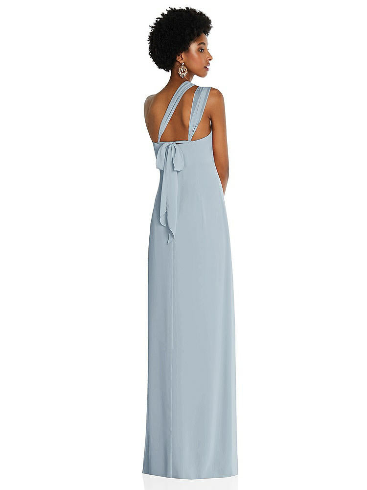 【NEW】【STYLE: 3109】ドレープ シフォン grecian 列 ガウン コンバーチブル ストラップ【COLOR: Mist】【SIZE: 00-30W】