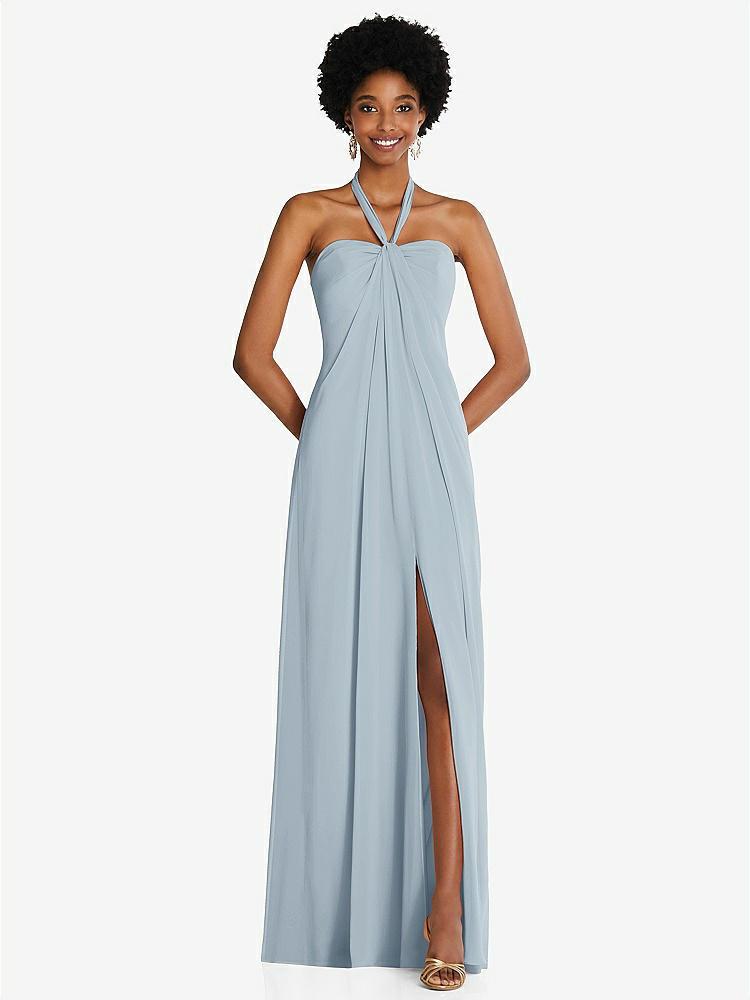 【NEW】【STYLE: 3109】ドレープ シフォン grecian 列 ガウン コンバーチブル ストラップ【COLOR: Mist】【SIZE: 00-30W】