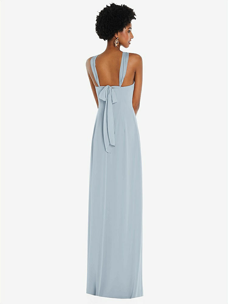 【NEW】【STYLE: 3109】ドレープ シフォン grecian 列 ガウン コンバーチブル ストラップ【COLOR: Mist】【SIZE: 00-30W】