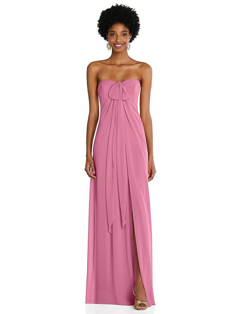 【NEW】【STYLE: 3109】ドレープ シフォン grecian 列 ガウン コンバーチブル ストラップ【COLOR: Orchid Pink】【SIZE: 00-30W】