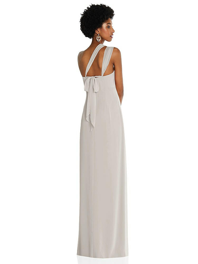 【NEW】【STYLE: 3109】ドレープ シフォン grecian 列 ガウン コンバーチブル ストラップ【COLOR: Oyster】【SIZE: 00-30W】