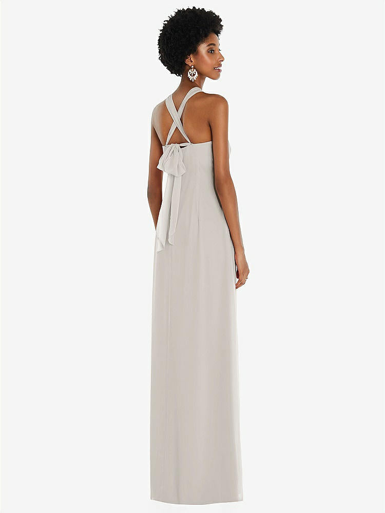 【NEW】【STYLE: 3109】ドレープ シフォン grecian 列 ガウン コンバーチブル ストラップ【COLOR: Oyster】【SIZE: 00-30W】