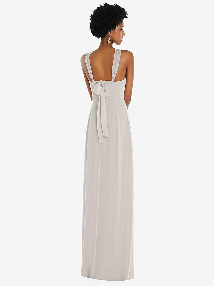 【NEW】【STYLE: 3109】ドレープ シフォン grecian 列 ガウン コンバーチブル ストラップ【COLOR: Oyster】【SIZE: 00-30W】