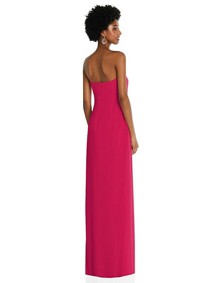 【NEW】【STYLE: 3109】ドレープ シフォン grecian 列 ガウン コンバーチブル ストラップ【COLOR: Vivid Pink】【SIZE: 00-30W】