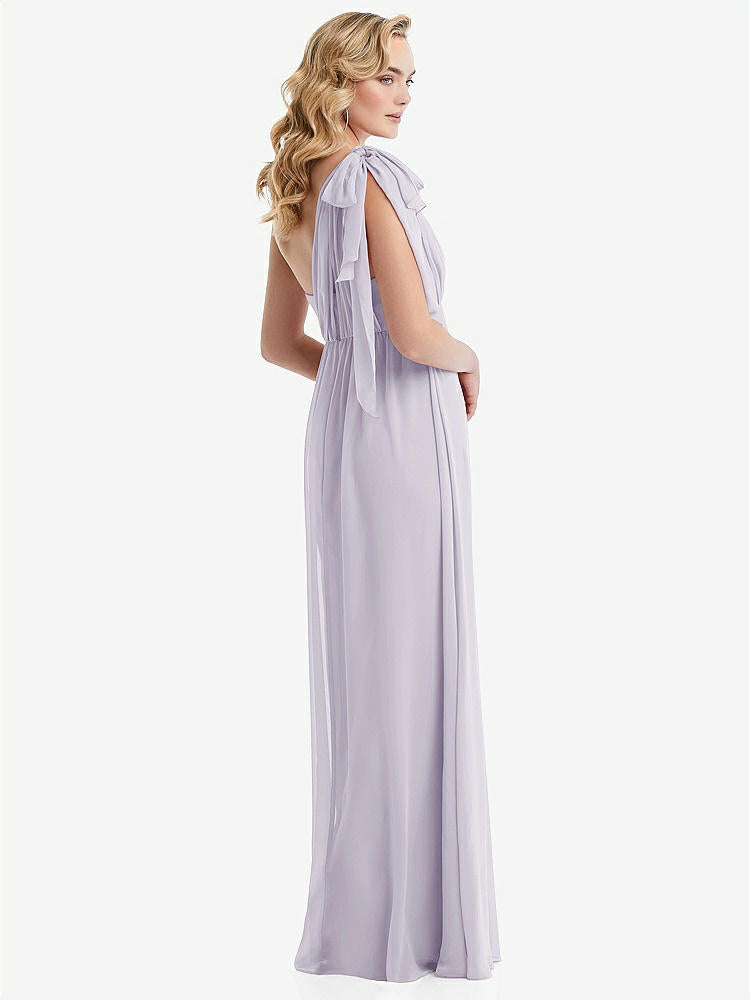 【NEW】【STYLE: TH095】エンパイア ウエスト シャイレッド スカート コンバーチブル サッシ ネクタイ マキシ ドレス【COLOR: Moondance】【SIZE: 00-30W】