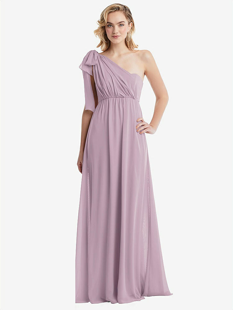 【NEW】【STYLE: TH095】エンパイア ウエスト シャイレッド スカート コンバーチブル サッシ ネクタイ マキシ ドレス【COLOR: Suede Rose】【SIZE: 00-30W】