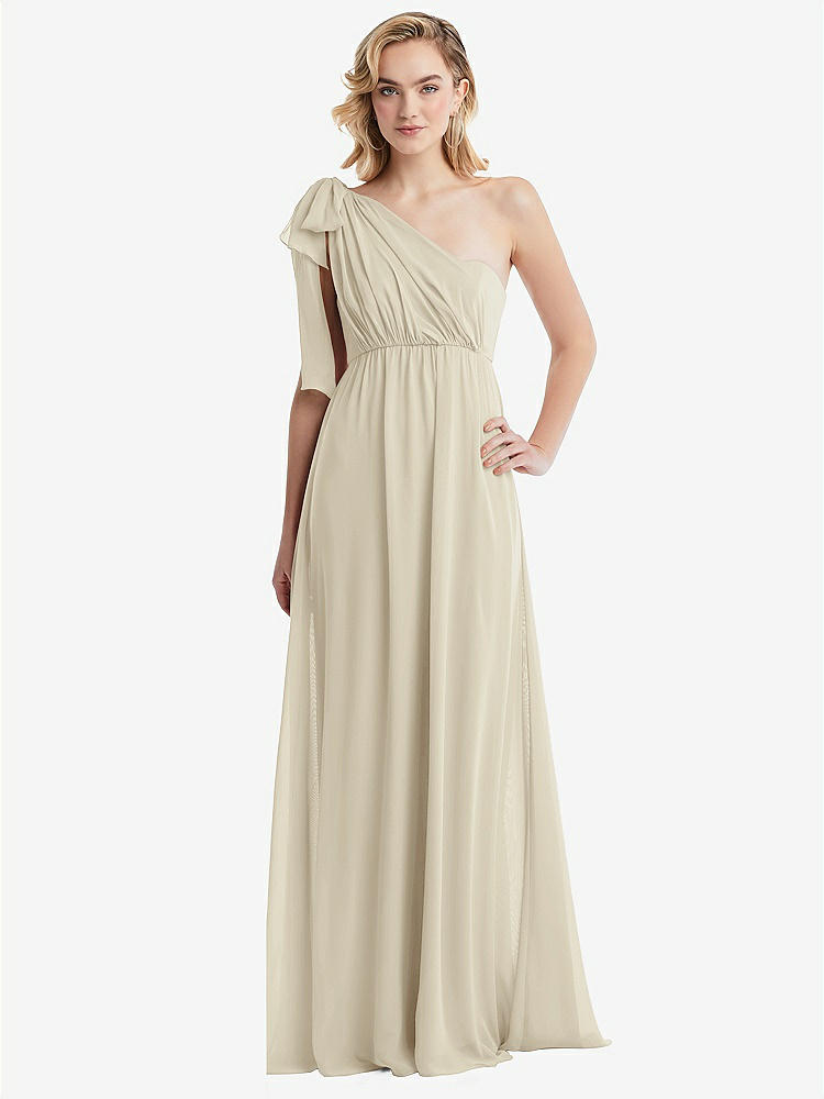 【NEW】【STYLE: TH095】エンパイア ウエスト シャイレッド スカート コンバーチブル サッシ ネクタイ マキシ ドレス【COLOR: Champagne】【SIZE: 00-30W】