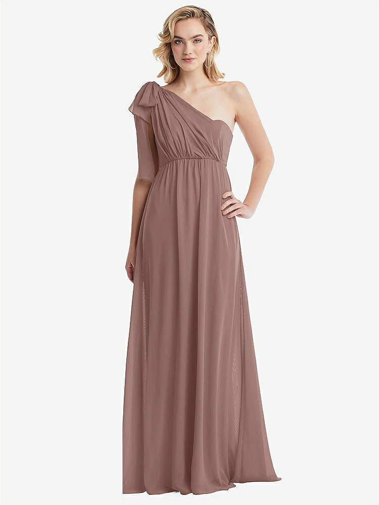 【NEW】【STYLE: TH095】エンパイア ウエスト シャイレッド スカート コンバーチブル サッシ ネクタイ マキシ ドレス【COLOR: Sienna】【SIZE: 00-30W】