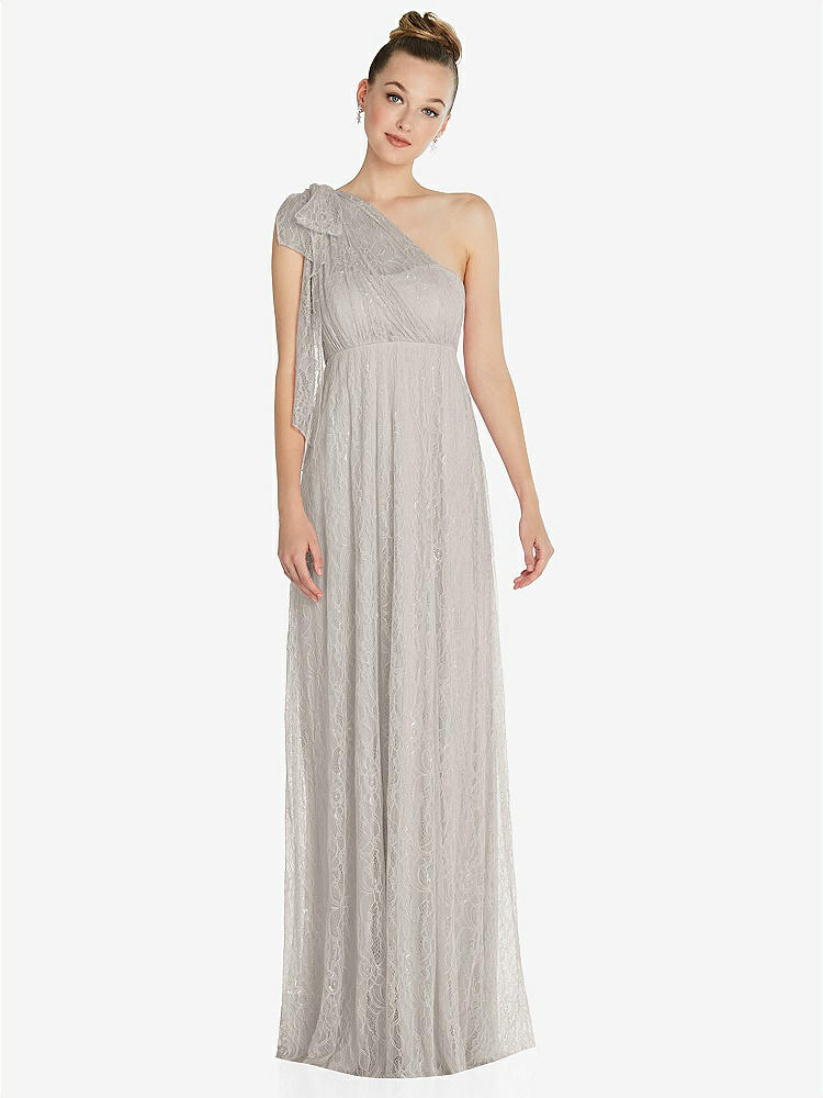 【STYLE: TH096】Empire Waist Convertible Sash Tie Lace Maxi Dress【COLOR: Oyster】