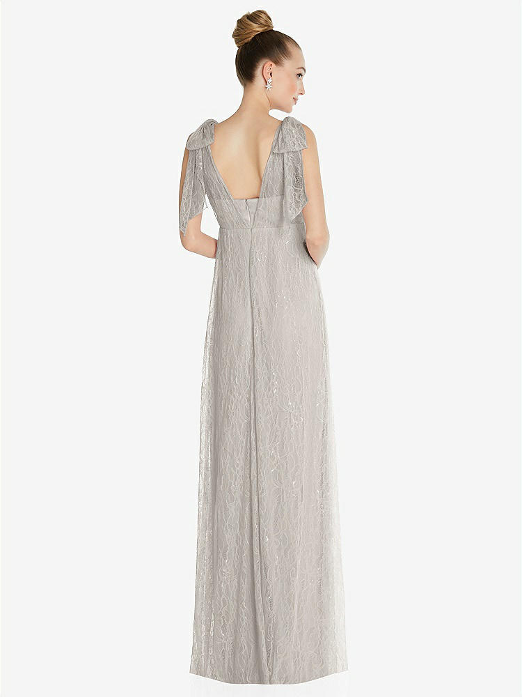 【STYLE: TH096】Empire Waist Convertible Sash Tie Lace Maxi Dress【COLOR: Oyster】
